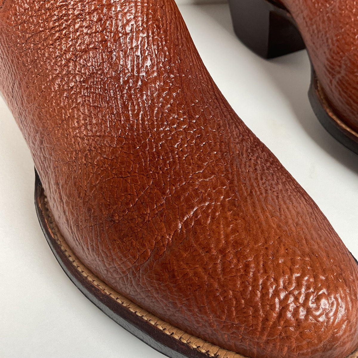 Vintage Sanders Shark Skin Cowboy Boots | Exotic | 1970s | Men’s 9 D