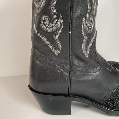 Harley Davidson Stingray Cowgirl Boots | Exotic | Tooled Inlay | Women’s 8 M