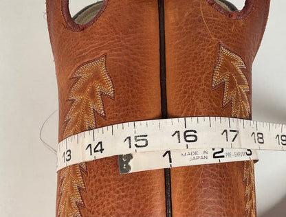 Olathe Brown Mule Buckaroo Boots | Tall Top | USA Made | Men’s 8.5 D