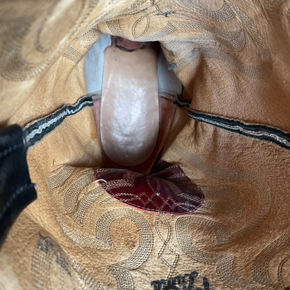 Vintage Tony Lama Cowboy Boots | Natural Teju Lizard | USA Made | Men’s 9 D