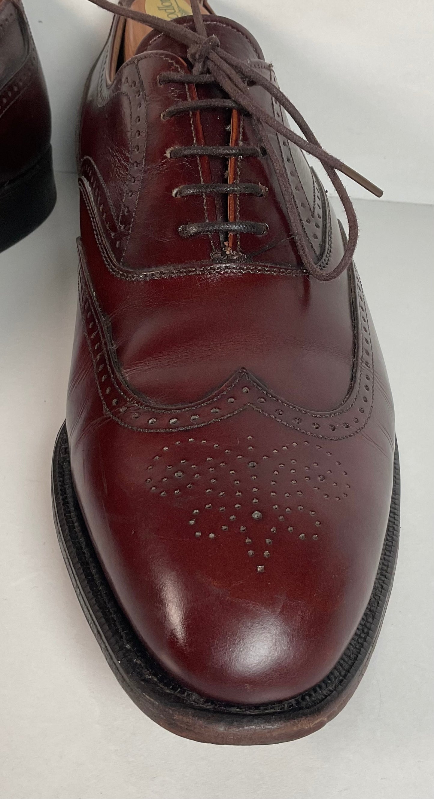 Vintage Johnston Murphy Aristocraft Oxford Shoes 8.5 D USA (2) Pairs USA Made