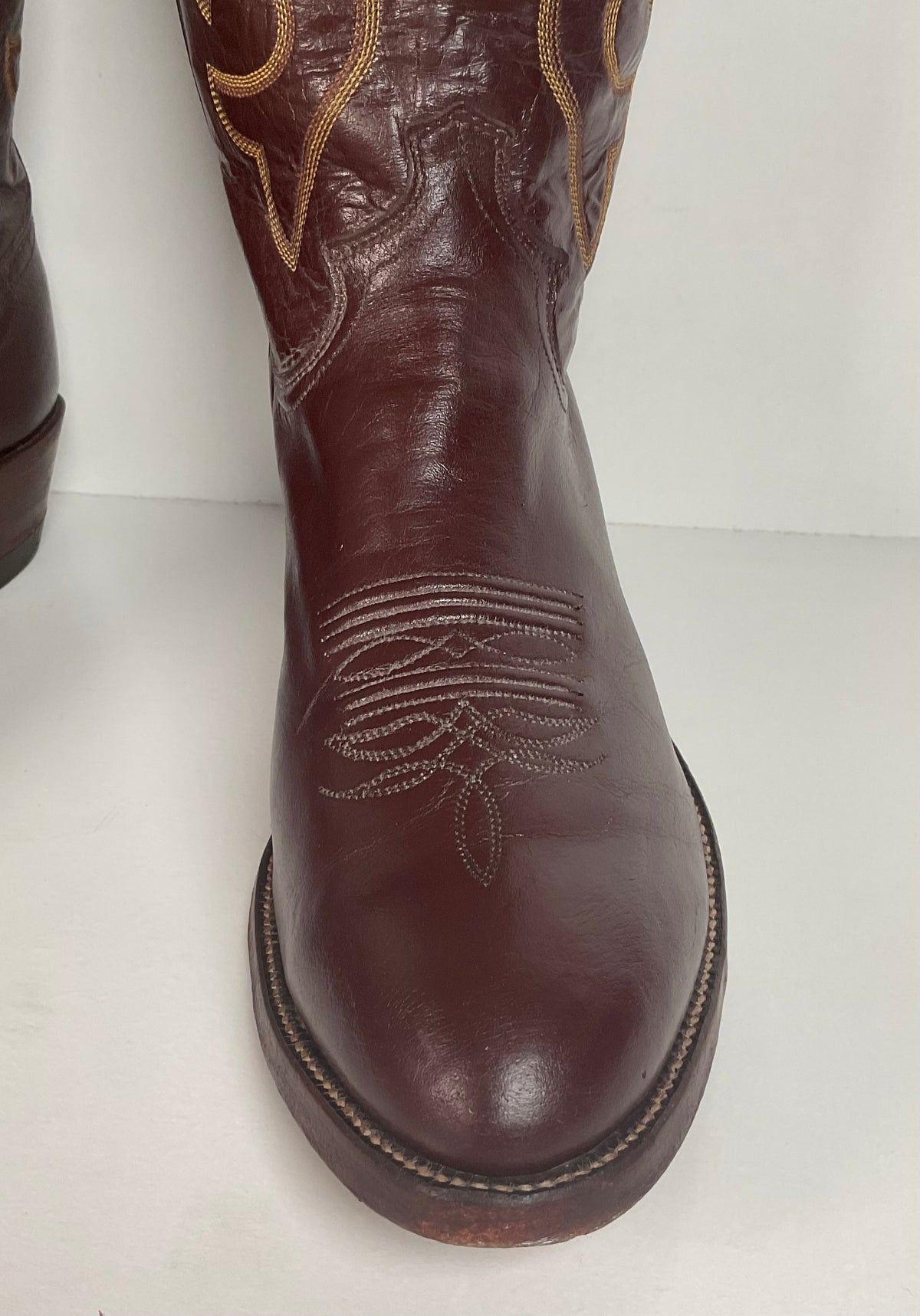 Vintage Justin Pig Skin Cowboy Boots | Wild Boar | USA Made | Men’s 10 D