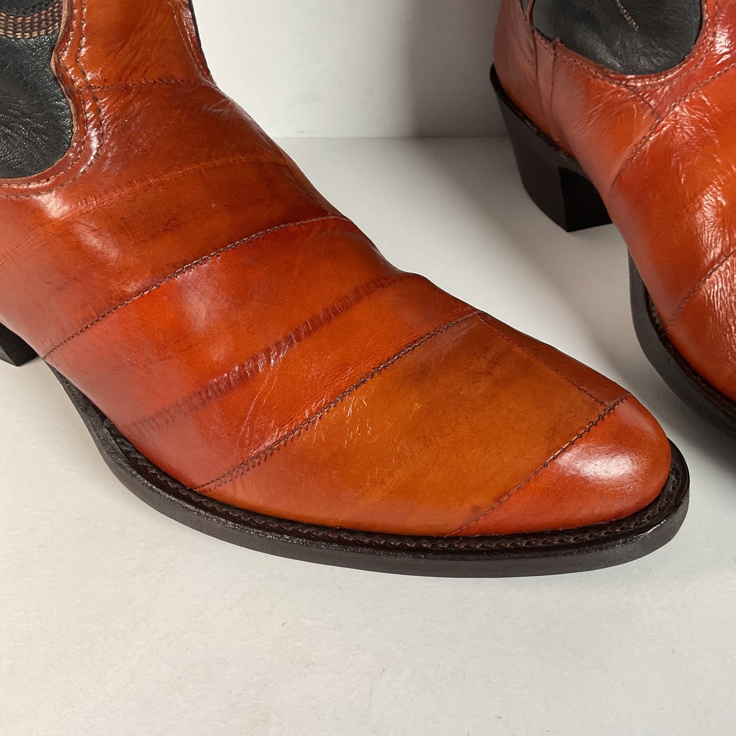 Vintage Nocona Eel Cowgirl Boots | USA Made | Exotic | Men’s 7.5 C | Women’s 8.5