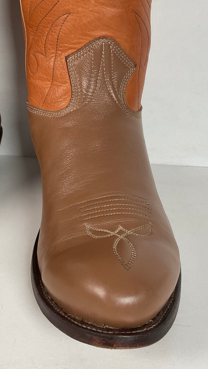 Stewart Fine Handmade Cowboy Boots | Custom | Set of (2) | Deertan | Men’s 9.5