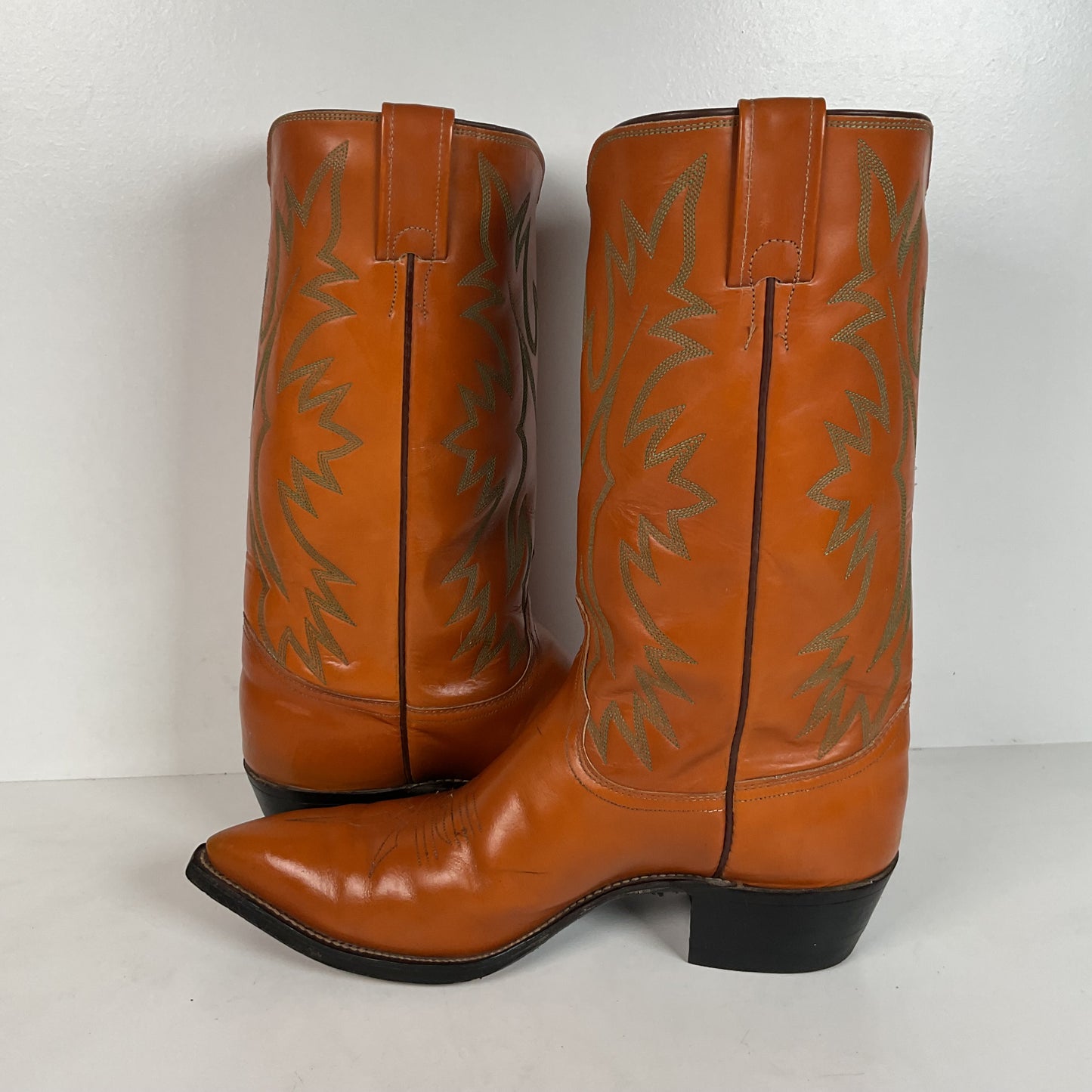 Vintage Justin Fort Worth Cowboy Boots | X Toe | 1960s-1970s | Men’s 9 D