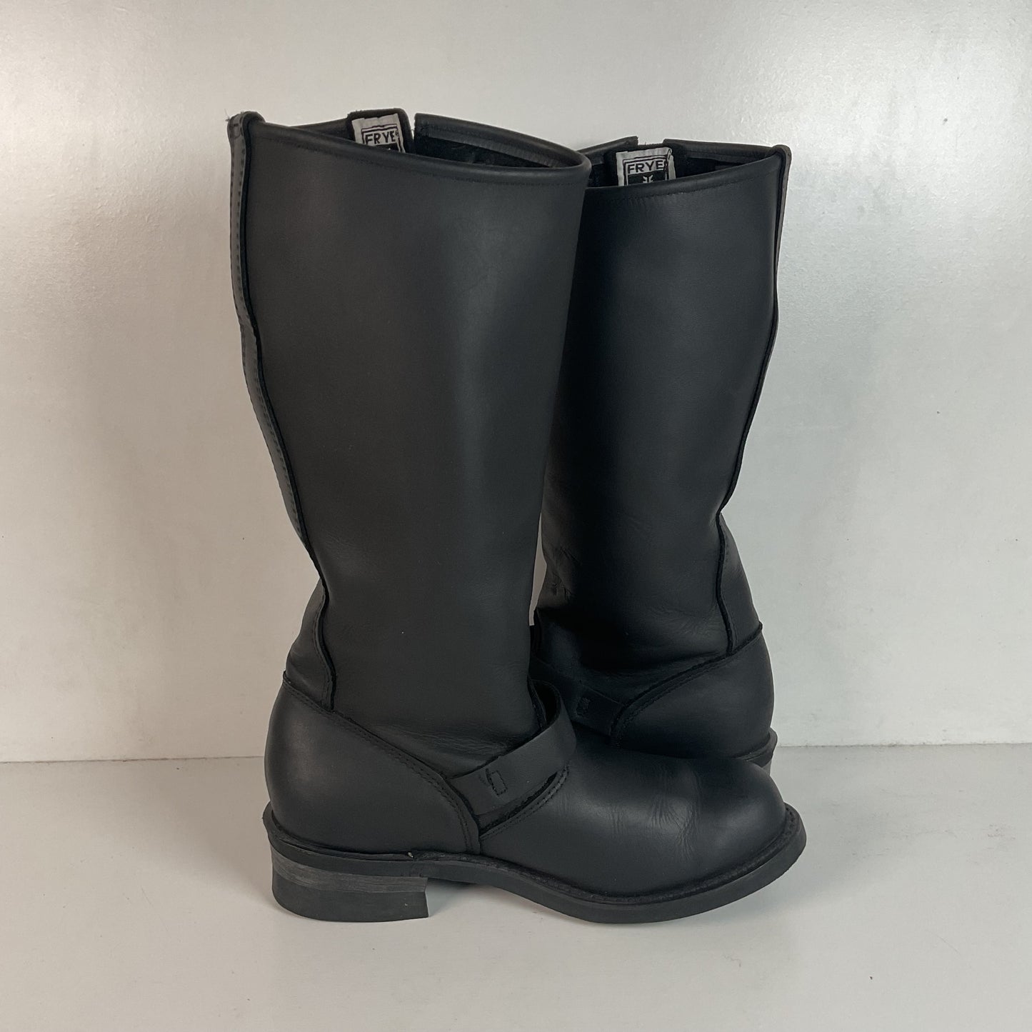 Frye Women’s 16R Tall Black Engineer Boots 7.5 M USA Made