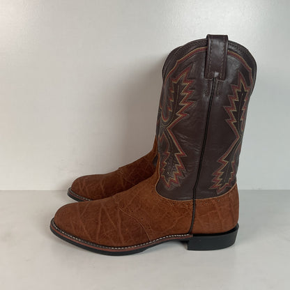 Vintage Larry Mahan Sanded Elephant Roper Boots | Exotic | USA Made | Men’s 9.5 D