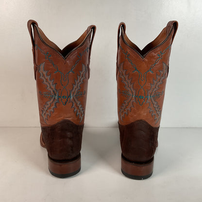 Lucchese for Resistol Ranch Sueded Ostrich Leg Cowgirl Boots | Exotic | Women’s 9.5 B