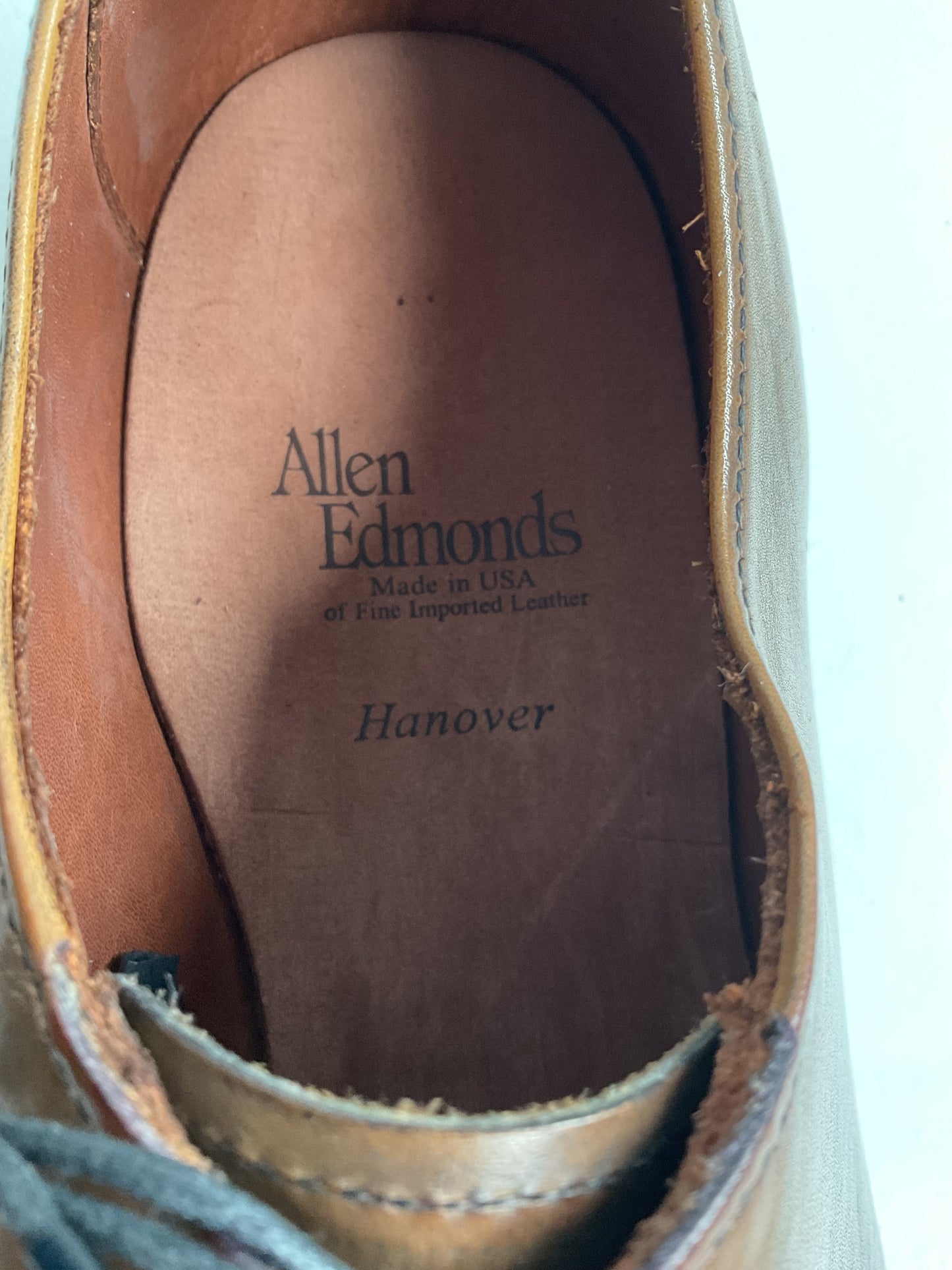 Allen Edmonds Bourbon Hanover Oxford Shoes 9.5 D New With Box Whole Cut