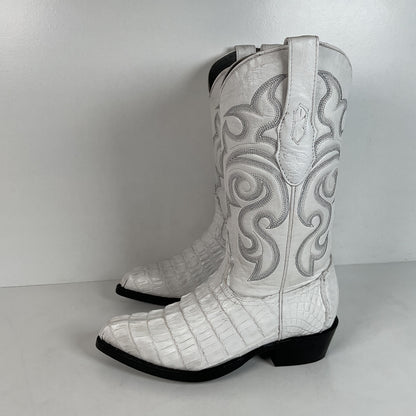 Los Altos Cowboy Boots | Crocodile Caiman Tail | Exotic | Men’s 7 EE | Women’s 8