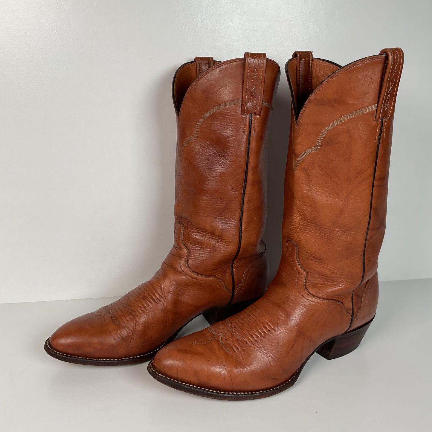 Vintage El Dorado Cowboy Boots | Chocolate Cow | Men’s 11.5 D