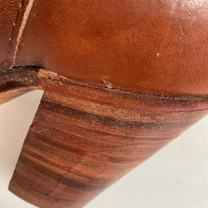 1970s Frye Mustang Riding Boots 6 B Black Label USA Made