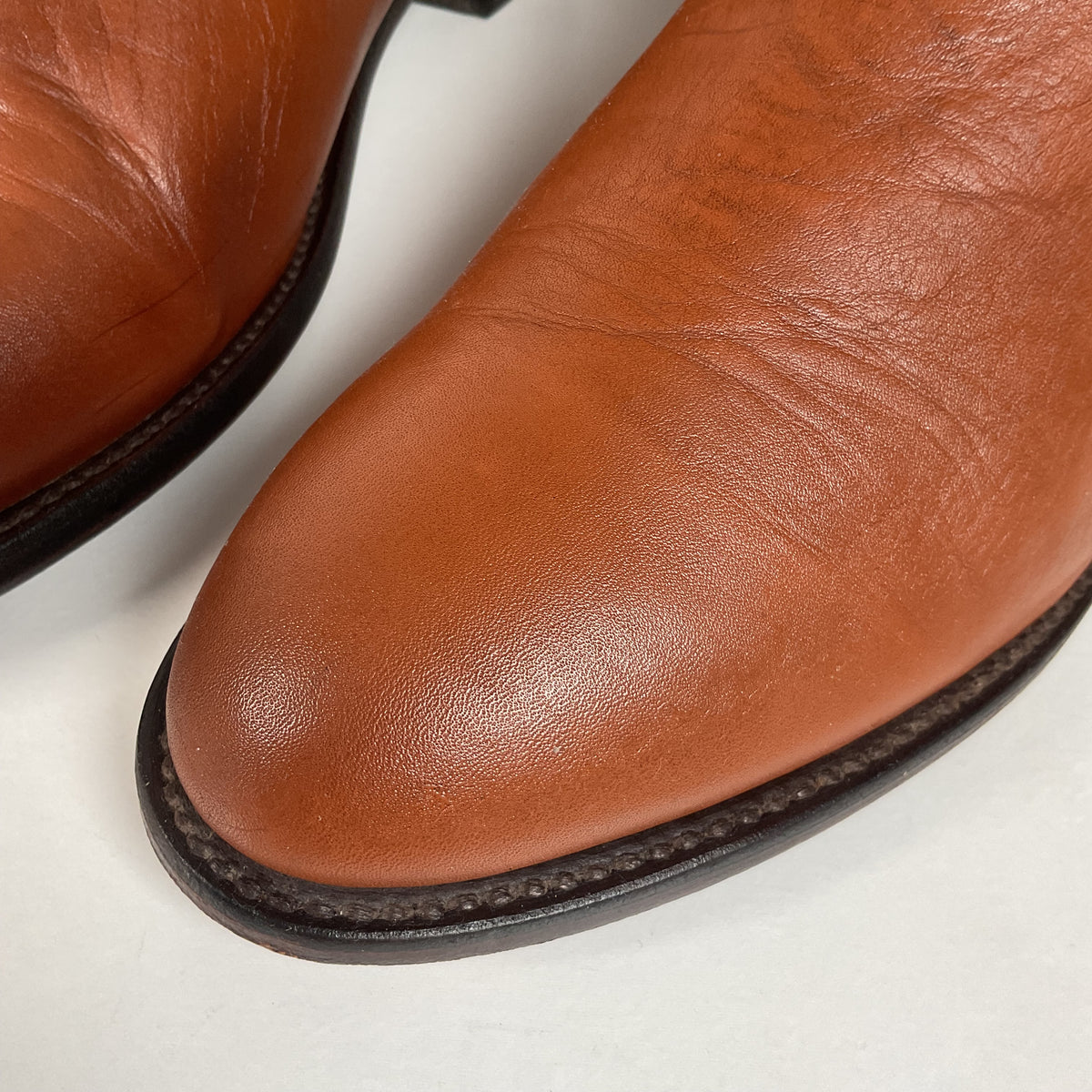Lucchese 2000 Roper Boots | USA Made | Brown Calf | Men’s 9.5 D