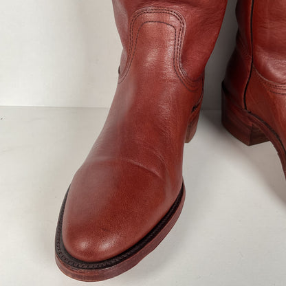 Vintage Frye Cowboy Boots | Chocolate Cow | USA Made | 1980s | Men’s 11 D