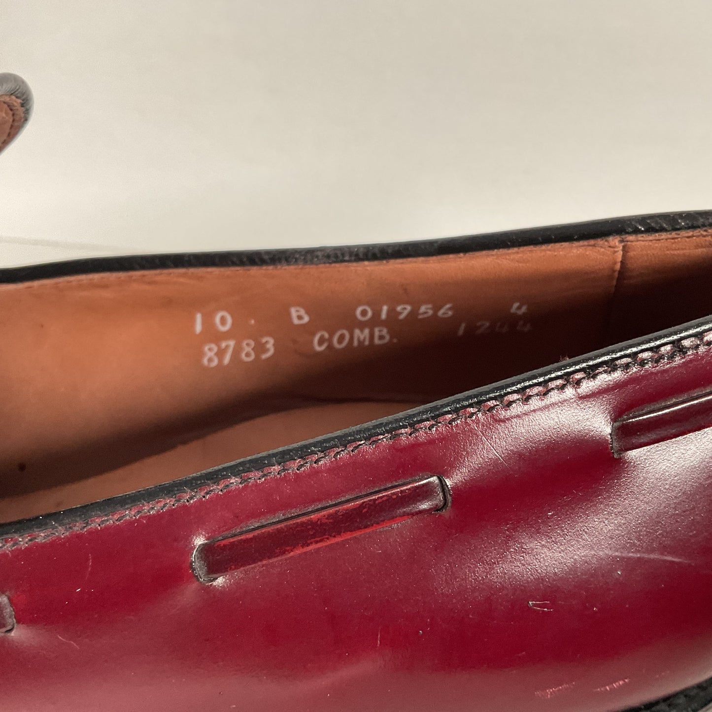 Vintage Allen Edmonds Saratoga Tassel Loafers | Burgundy Calf | Men’s 10 B