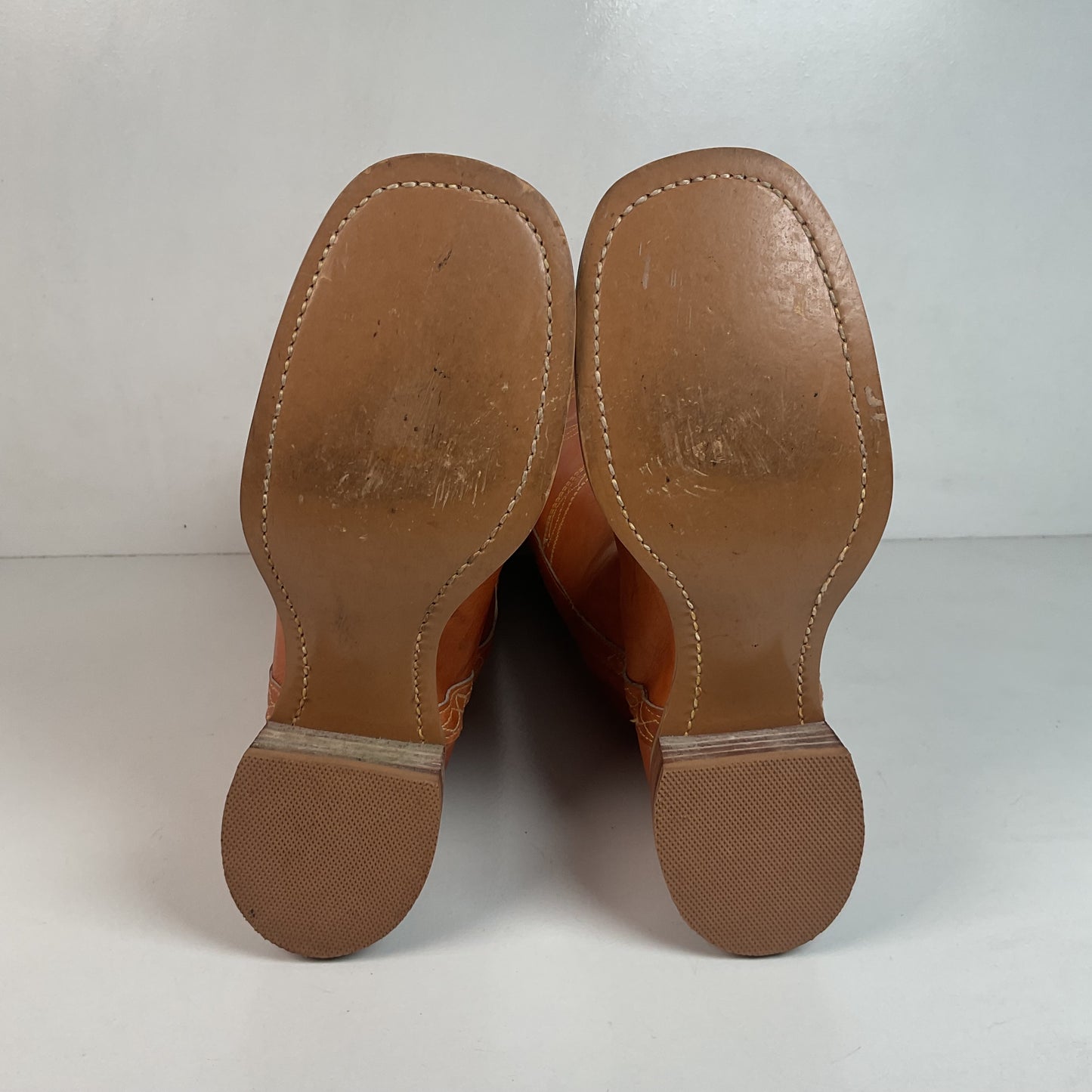 Vintage Women’s Longhorn Campus Boots 8 M USA Made Chunky