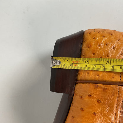 Custom Full Ostrich Quill Cowboy Boots 10 E Butterscotch Exotic