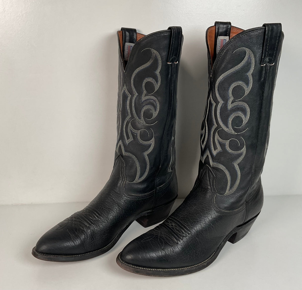 Vintage Nocona Bull Shoulder Cowboy Boots | USA Made | Men’s 10 D