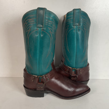 Frye Women’s Billy Teal Harness Western Boots 8.5 B