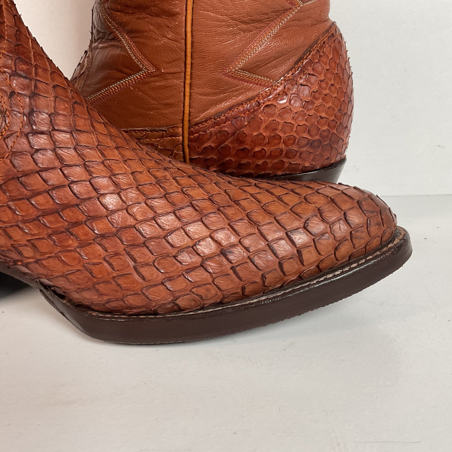 Vintage Anaconda Snakeskin Cowboy Boots | Exotic | Customized | Men’s 10.5
