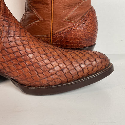 Vintage Anaconda Snakeskin Cowboy Boots | Exotic | Customized | Men’s 10.5