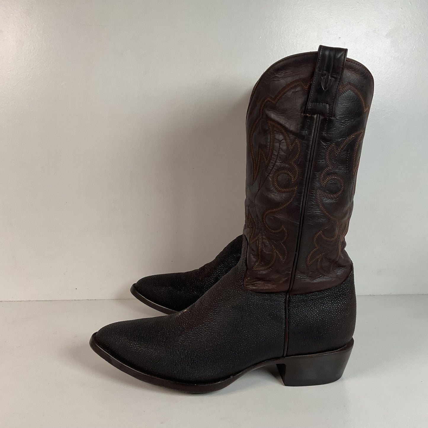 Alvies Rickshaw Stingray Cowboy Boots 10.5 E Exotic