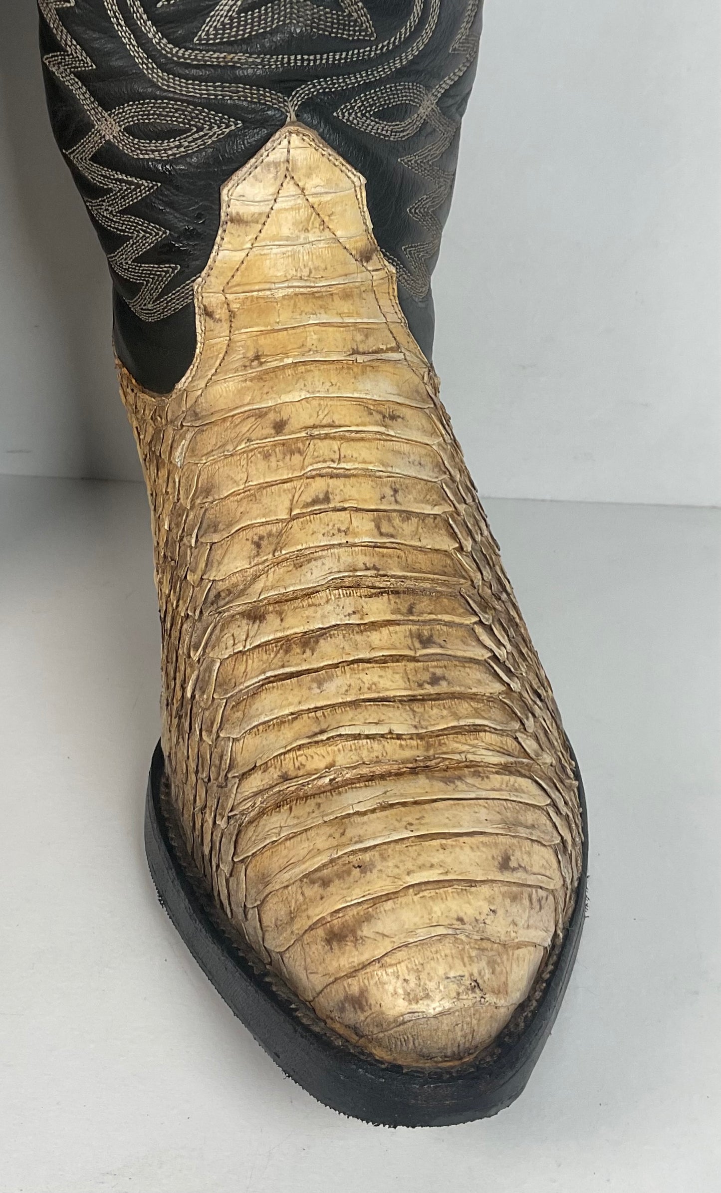 Cowtown Bias Cut Rattlesnake Cowboy Boots | Western Diamondback | Men’s 10 D