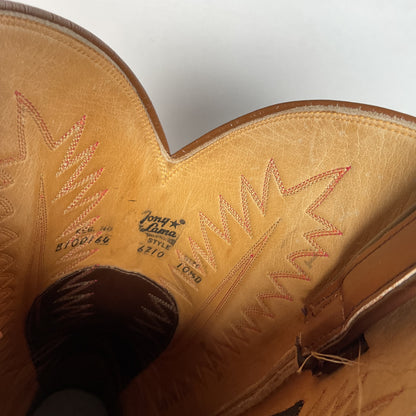 Vintage Tony Lama Gold Label Cowboy Boots | USA Made | 1970s | Men’s 10.5 D