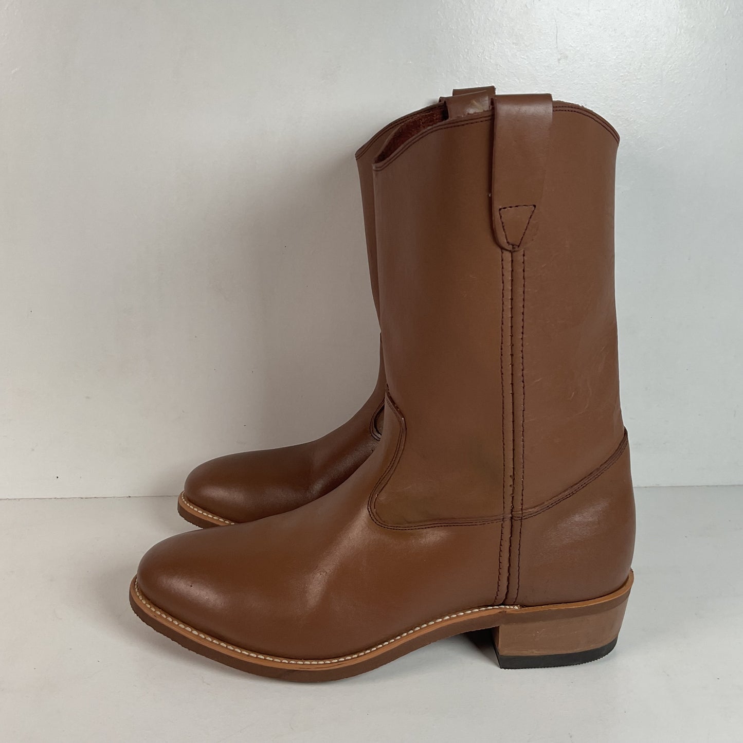 Vintage Double H Ranchwell Wellington Boots 12 D USA Made Pull On