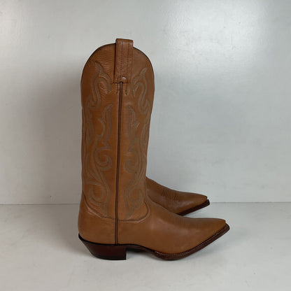 Vintage Sanders Cowgirl Boots 6.5 B Snip Toe Hand Crafted