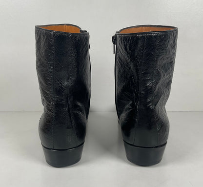 Mezlan for Avventura | Chelsea Zipper Boots | Exotic Ostrich Quill | Men’s 10.5