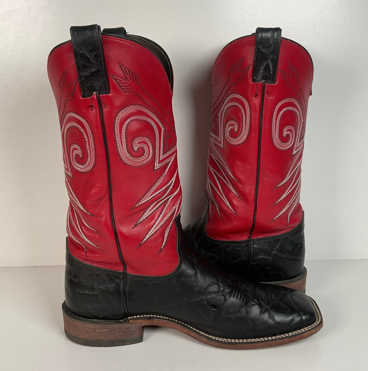 Justin Bent Rail | Exotic Wildebeest Cowboy Boots | USA Made | Men’s 12 D