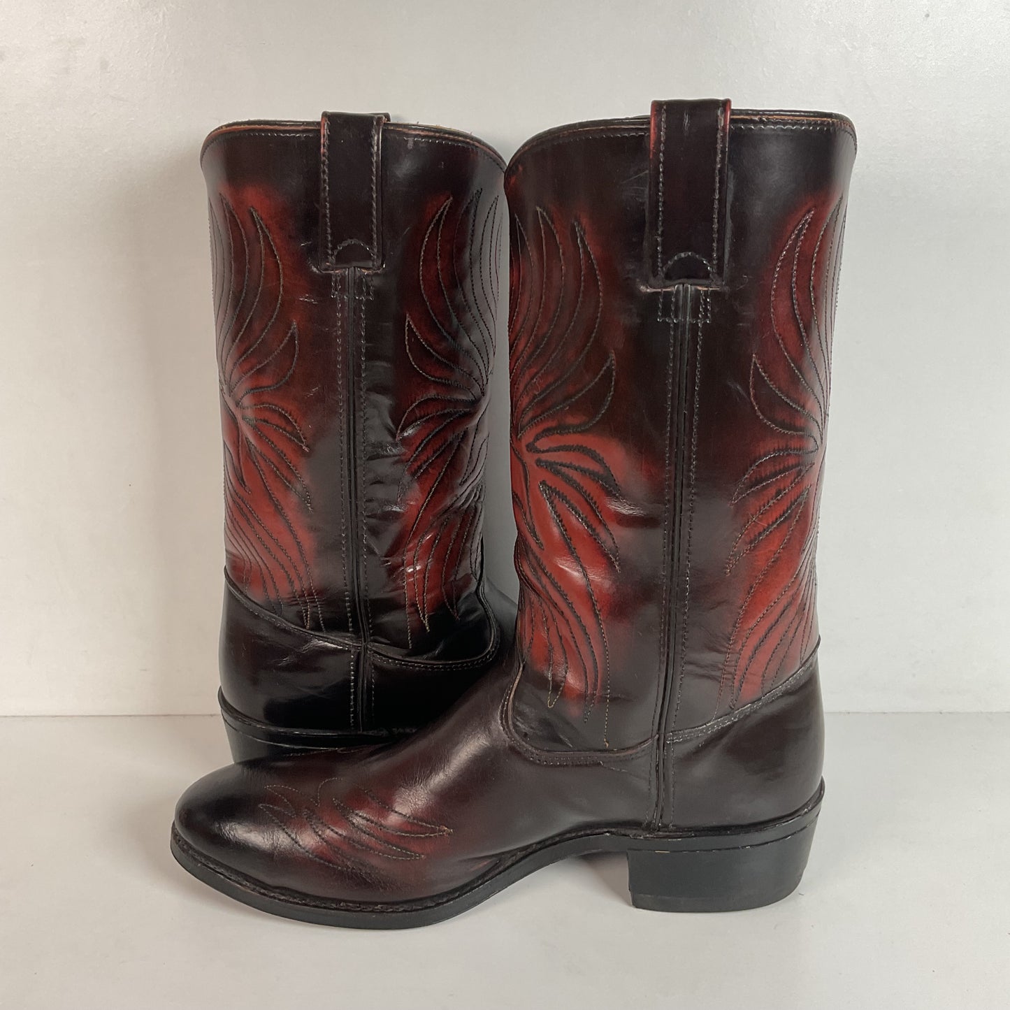 Vintage 1970s Iron Age Thunderbird Cowboy Boots 10.5 D USA Made