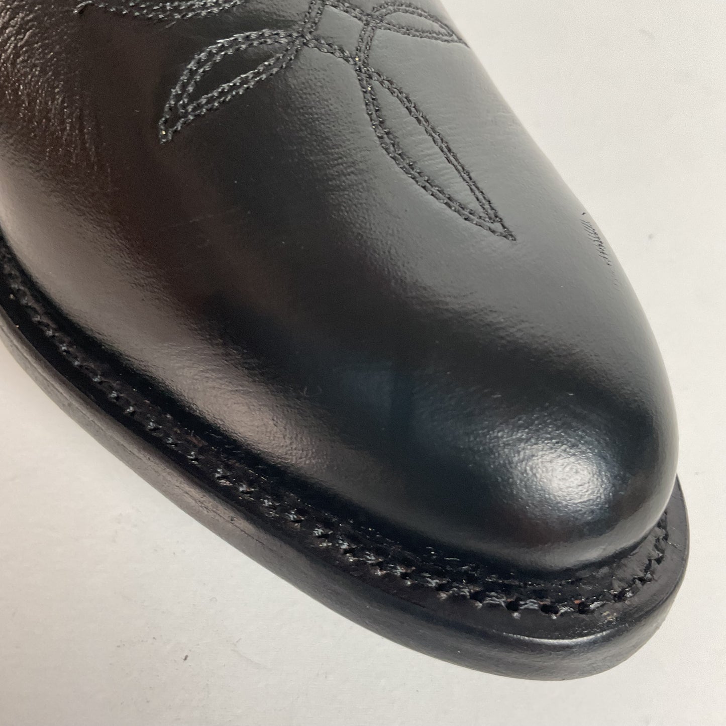 Tony Lama Longhorn Cowgirl Boots | Black Calf | Original Box | Women’s 6 M