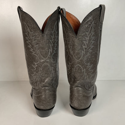 Vintage Nocona Exotic Grey Kangaroo Cowboy Boots 9.5 D USA Red Label Recraft