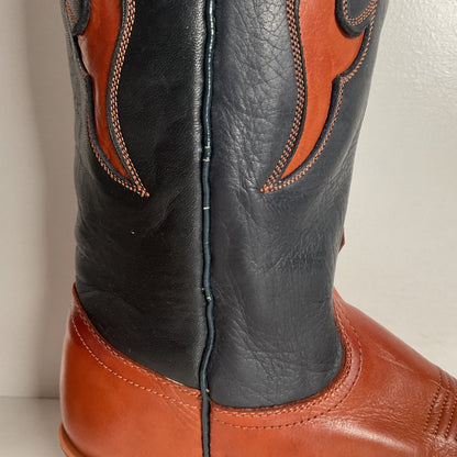 Vintage Dan Post Cowgirl Boots | USA Made | Tooled Inlays | Women’s 7 M
