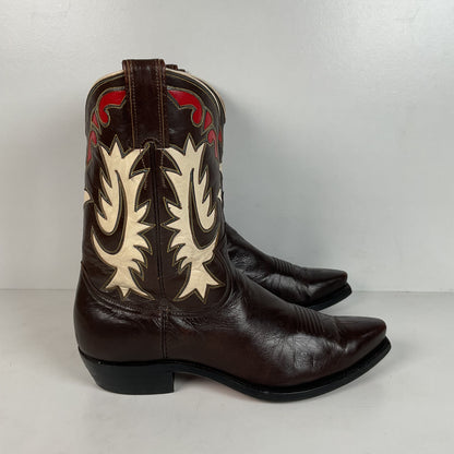Vintage Justin Pee Wee Cowboy Boots | 1960s | Fort Worth Label | Men’s 9 C