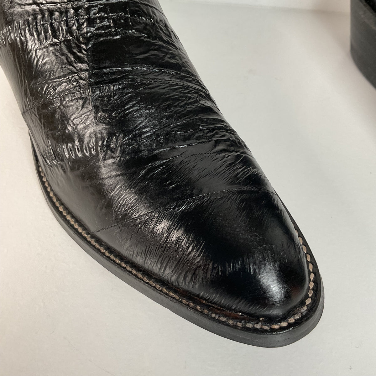 Vintage Nocona Full Eel Skin Cowboy Boots | Exotic | Men’s 6.5 | Women’s 7.5