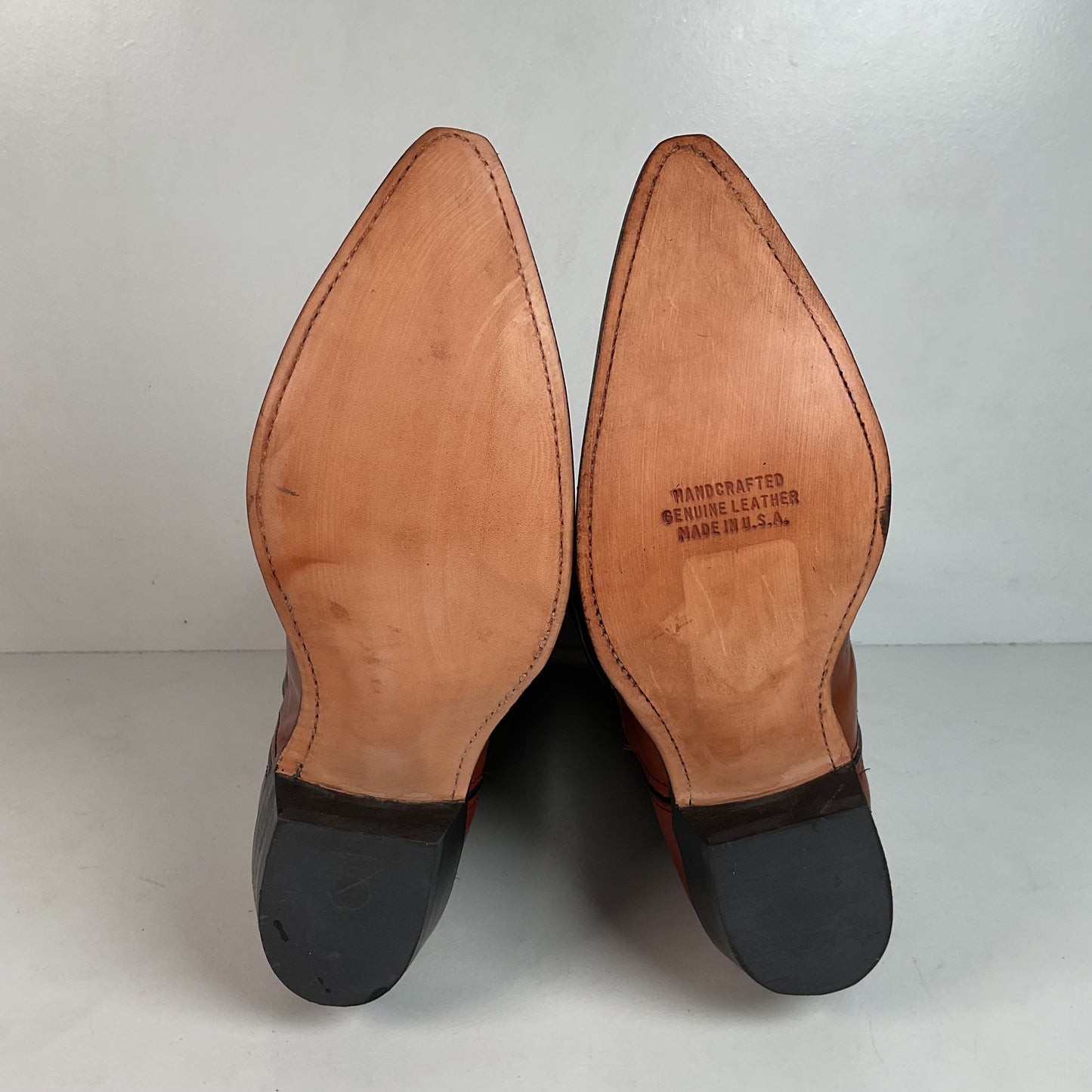 Dan Post For Code West Tooled Cowboy Boots Men’s 10 M USA Made Inlays