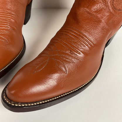 Vintage Justin Cowboy Boots | Deer Skin | USA Made | Men’s 9 D