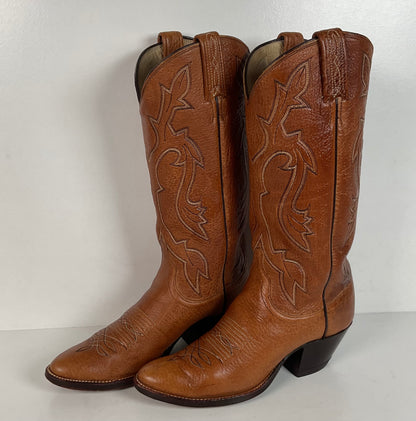 Vintage Dan Post Bullhide Cowgirl Boots | USA Made | Extra Narrow | Women’s 7 A
