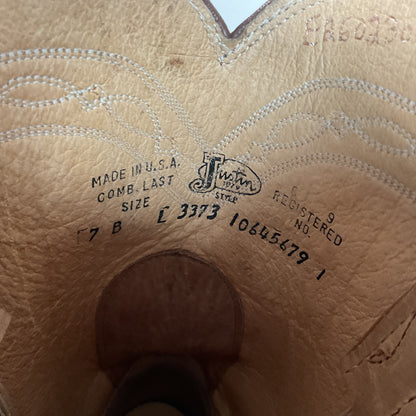 Justin Elk Skin Roper Boots | Tekno Crepe | USA Made | Women’s 7 B