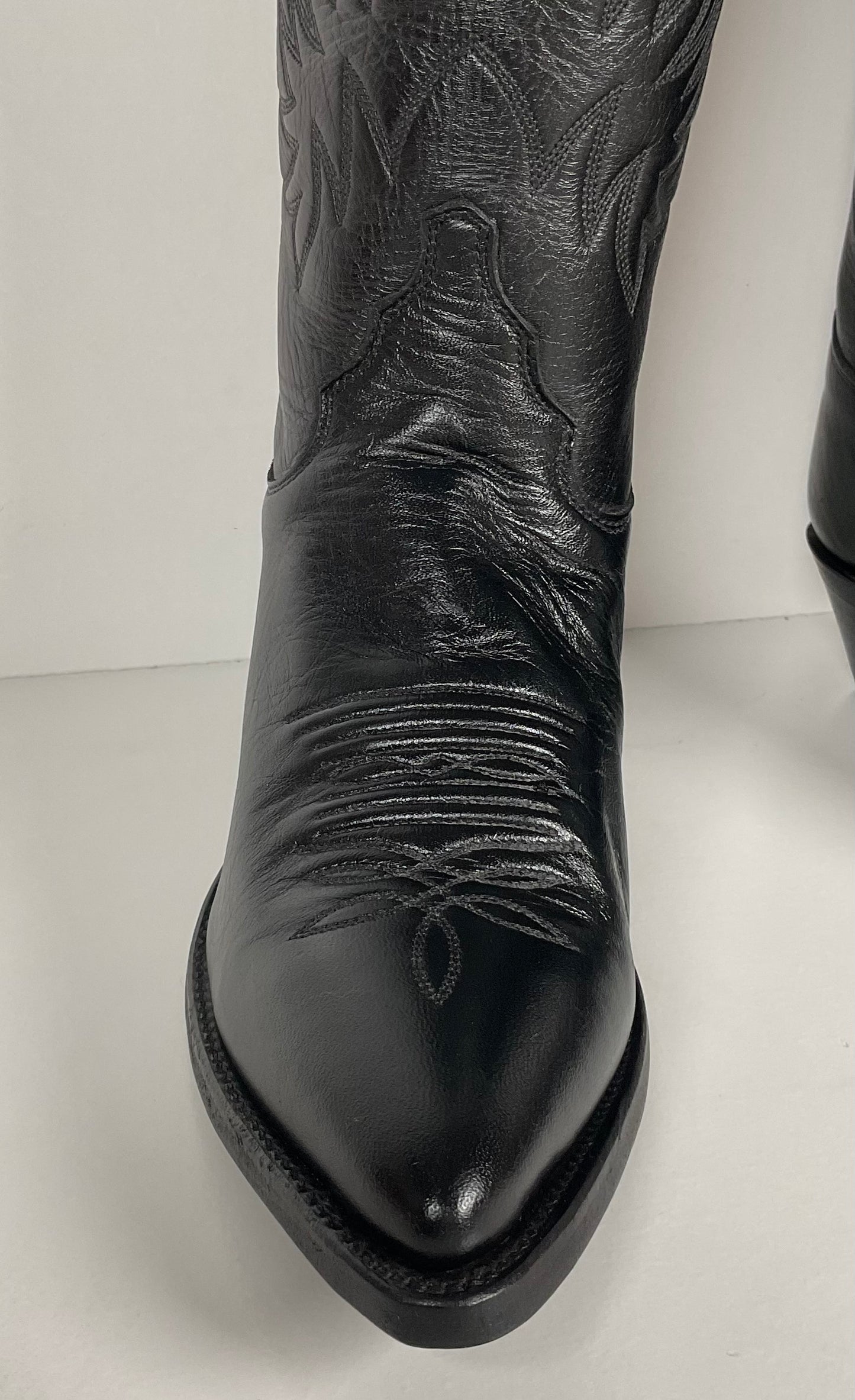 Justin London Calf Cowgirl Boots | USA Made | Black | Women’s 7.5 B
