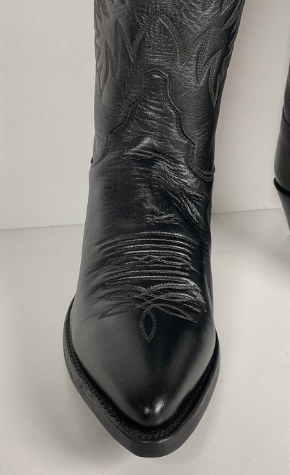 Justin London Calf Cowgirl Boots | USA Made | Black | Women’s 7.5 B