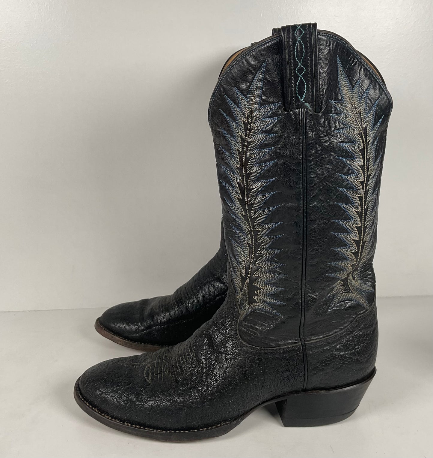Vintage Tony Lama Cowboy Boots | Nocona Belt | Safari | Gold Label | Men’s 10 D