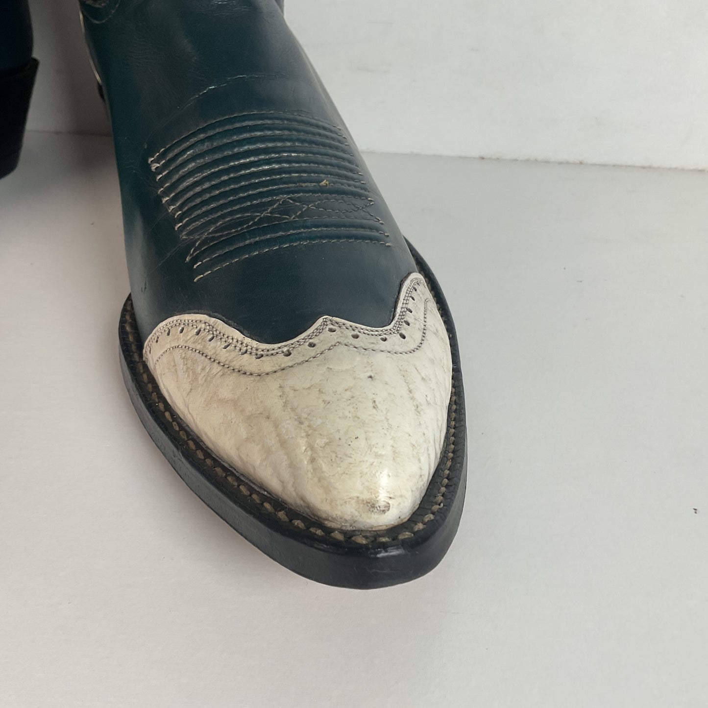 Vintage Tony Lama Bicentennial Thunderbird Cowboy Boots 10 D Gold Label 1776 Walrus Wingtip