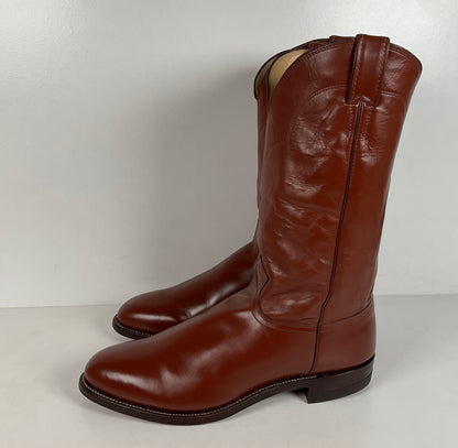 Vintage Justin Roper Boots | Cowboy | USA Made | Brown | Men’s 12 EE