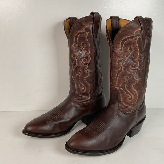 Nocona Calfskin Cowboy Boots | Brown | USA Made | Men’s 11 D