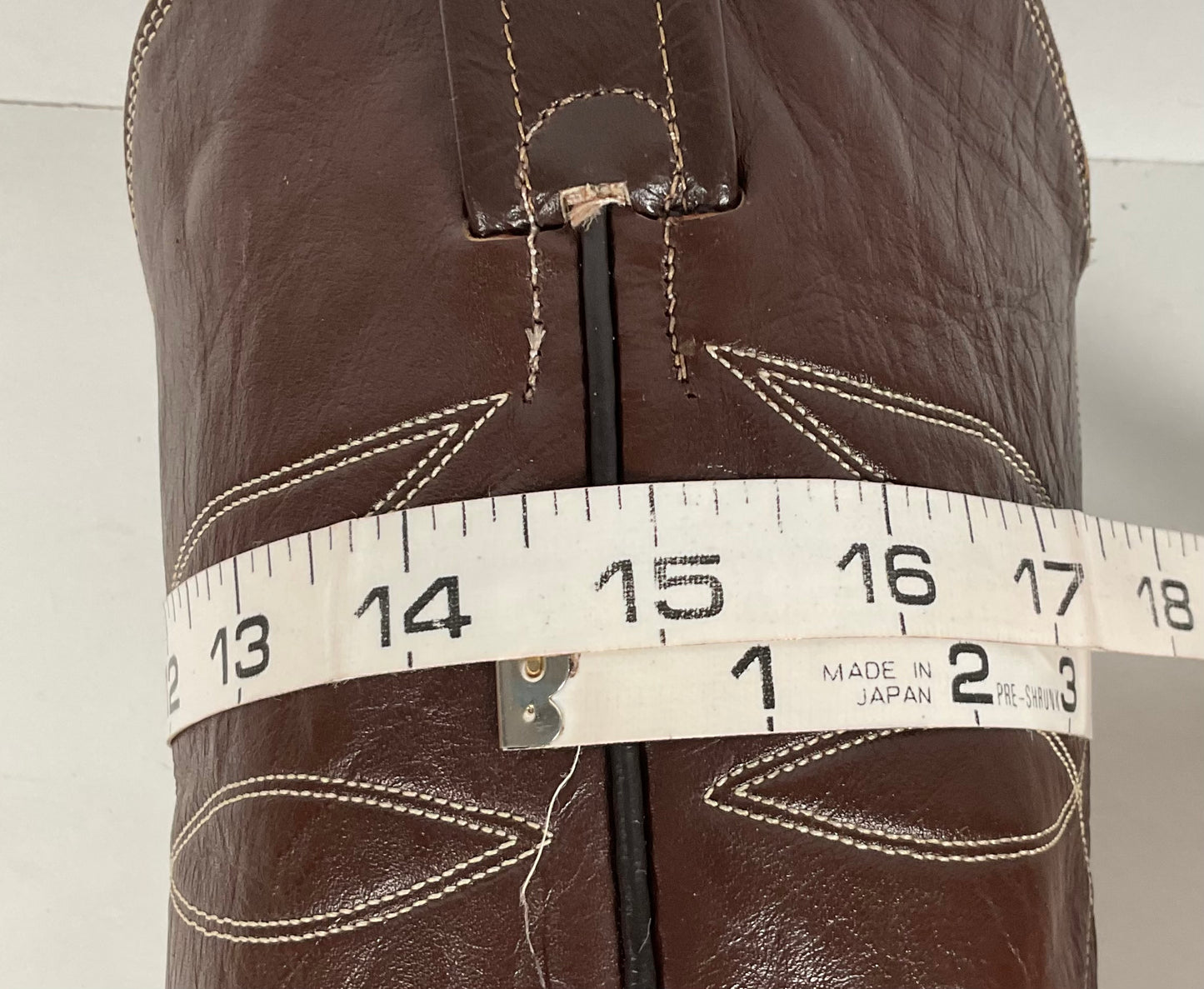 Vintage Nocona Cowboy Boots | Chocolate Calfskin | 1960s-1970s | Men’s 10 D