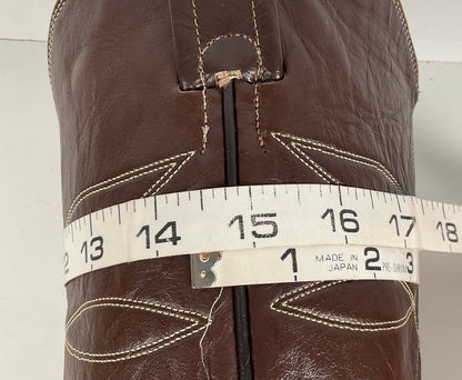 Vintage Nocona Cowboy Boots | Chocolate Calfskin | 1960s-1970s | Men’s 10 D